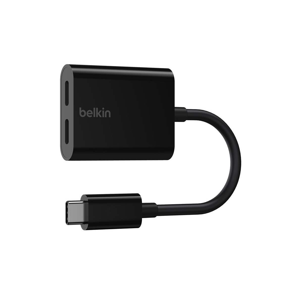 Belkin Connect Audio + Charge USB-C Kopfhörer- und Ladeadapter 60W schwarz