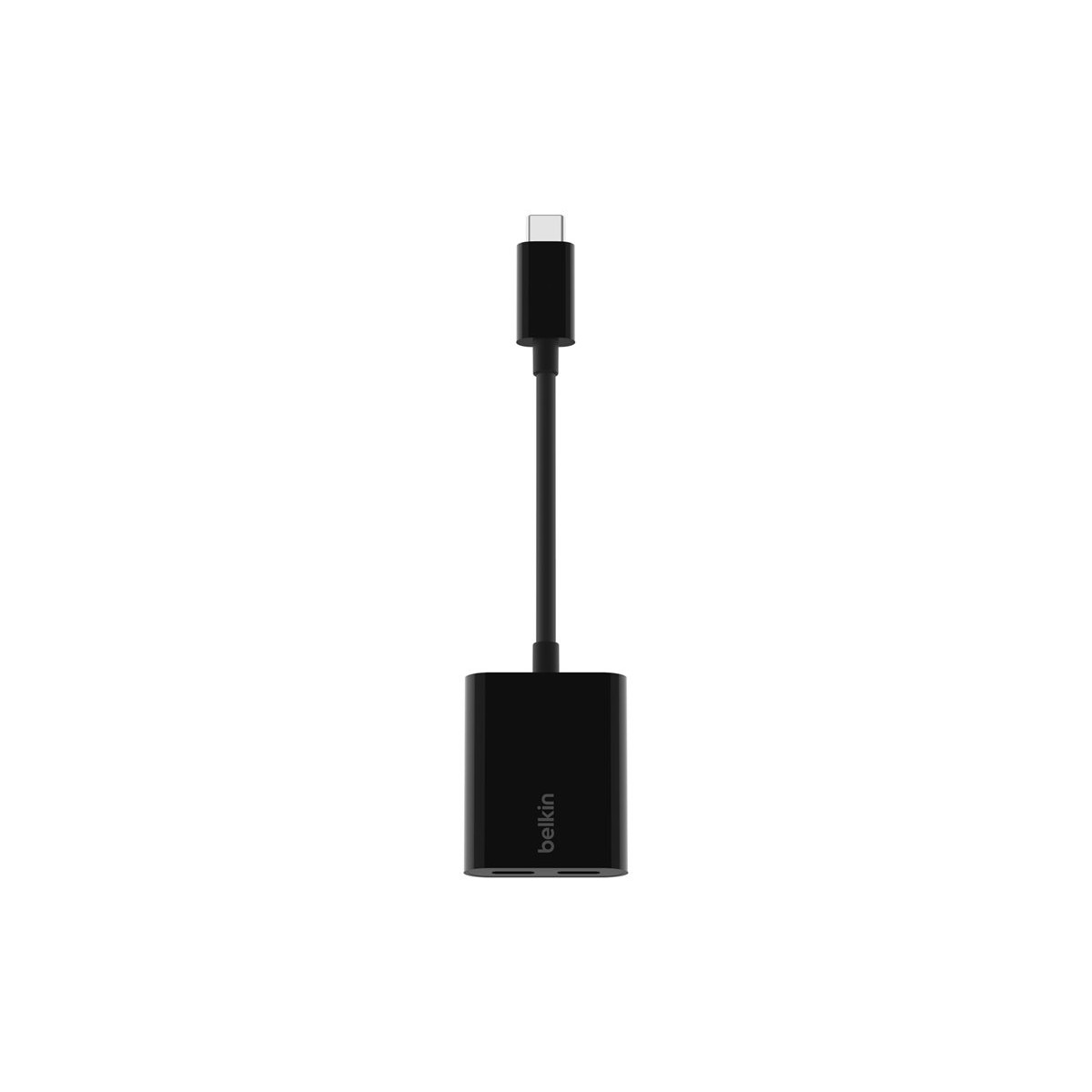Belkin Connect Audio + Charge USB-C Kopfhörer- und Ladeadapter 60W schwarz