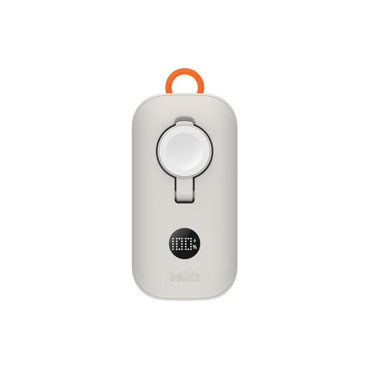 Belkin BoostCharge Pro 10.000mAh 45W Powerbank mit Apple Watch Ladegerät sand