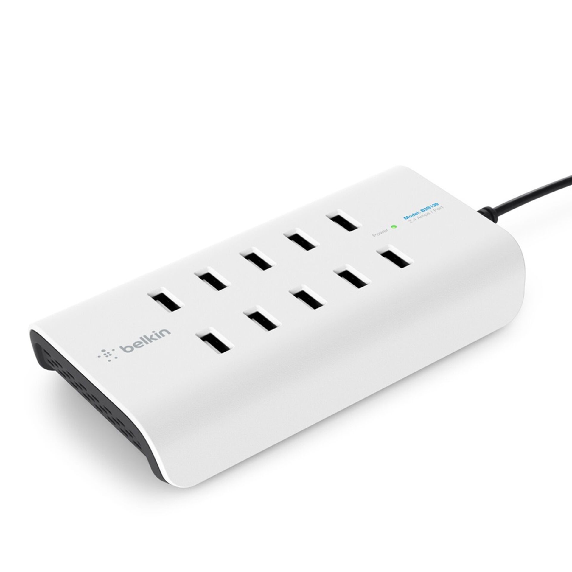 Belkin RockStar 120W 10-Port USB Ladestation weiß