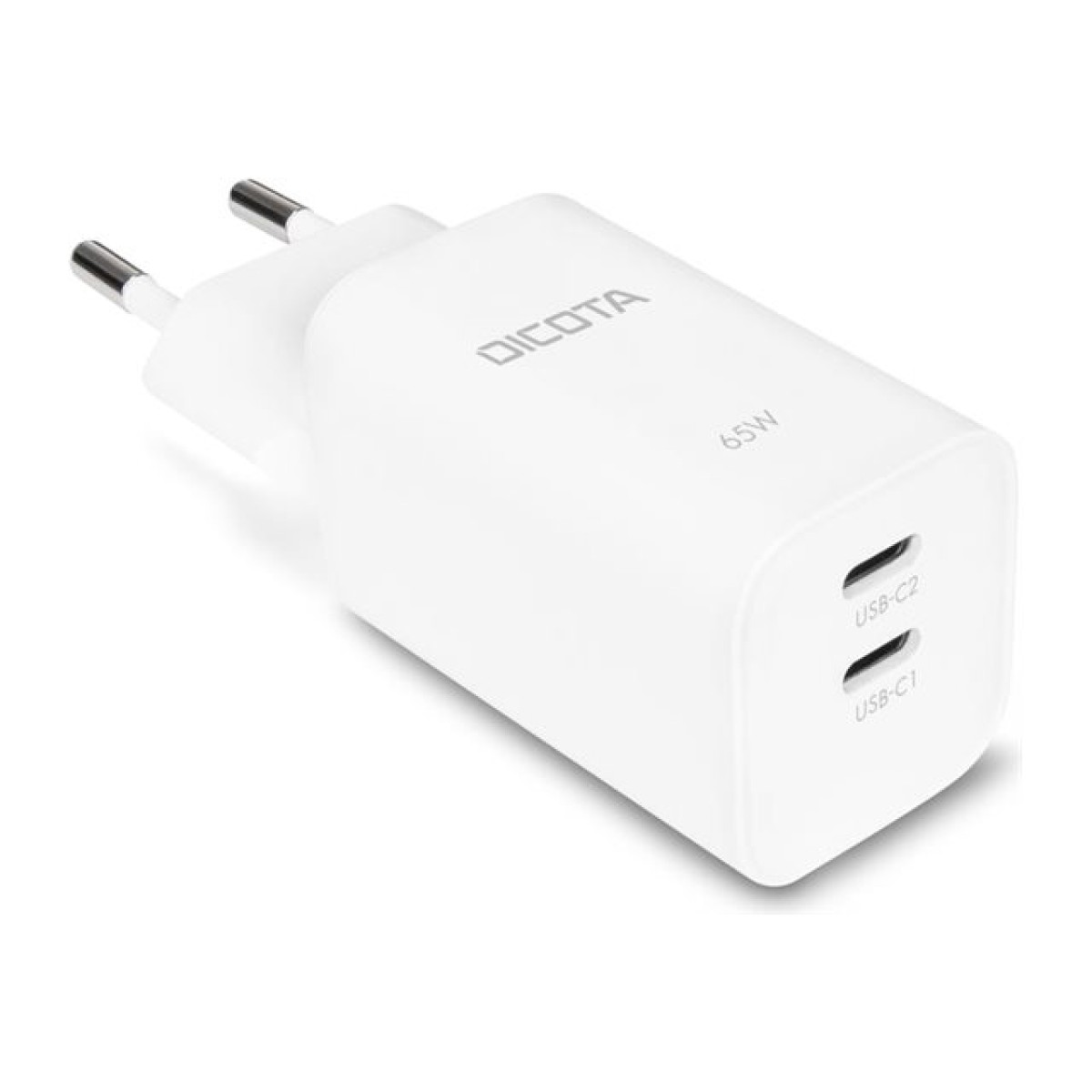Dicota 2-Port GaN Wall Charger 65W USB-Ladegerät