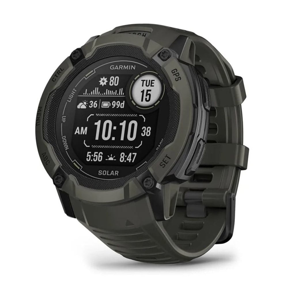 Garmin Instinct 2X Solar GPS-Smartwatch moosgrün