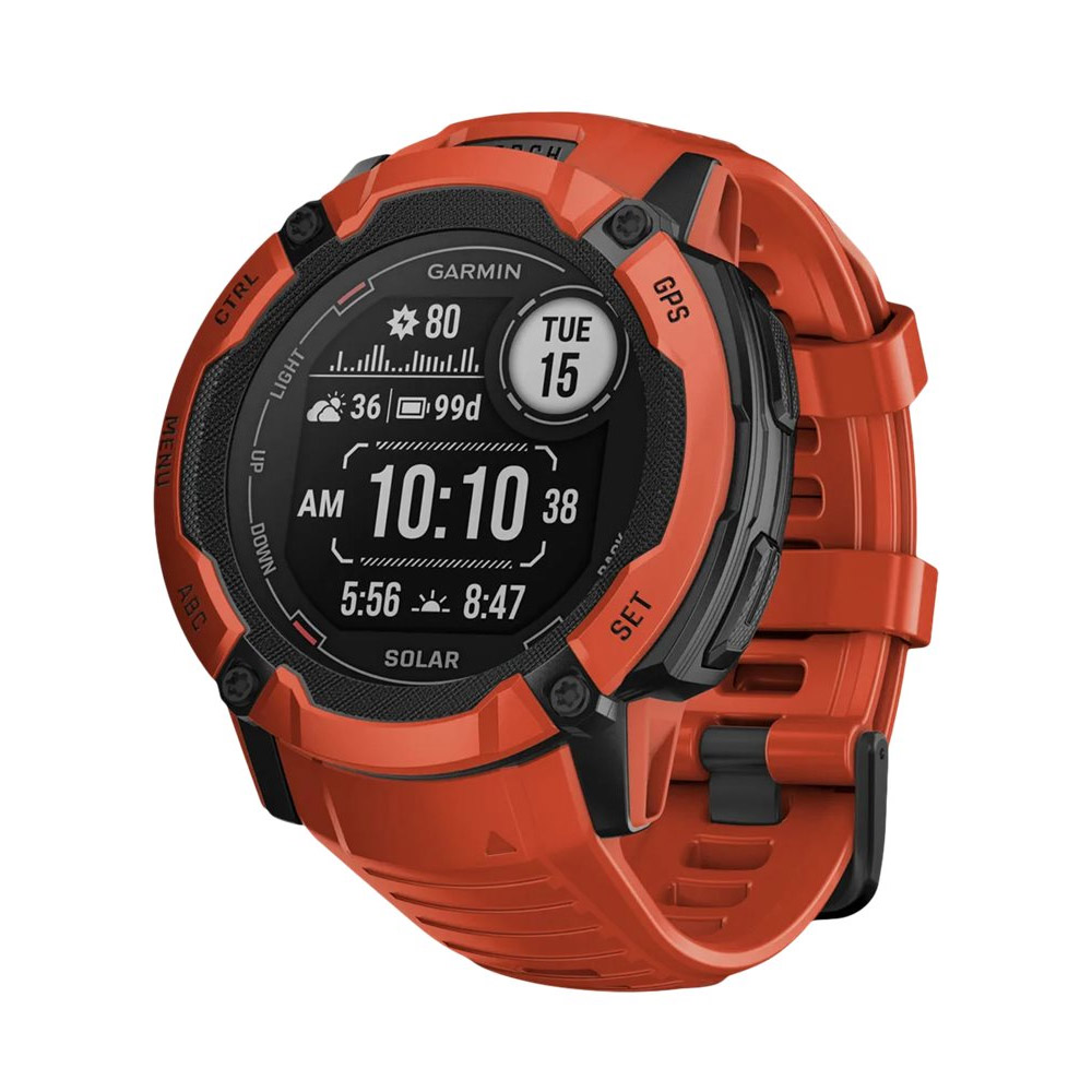 Garmin INSTINCT 2X Solar Multisport-Smartwatch rot