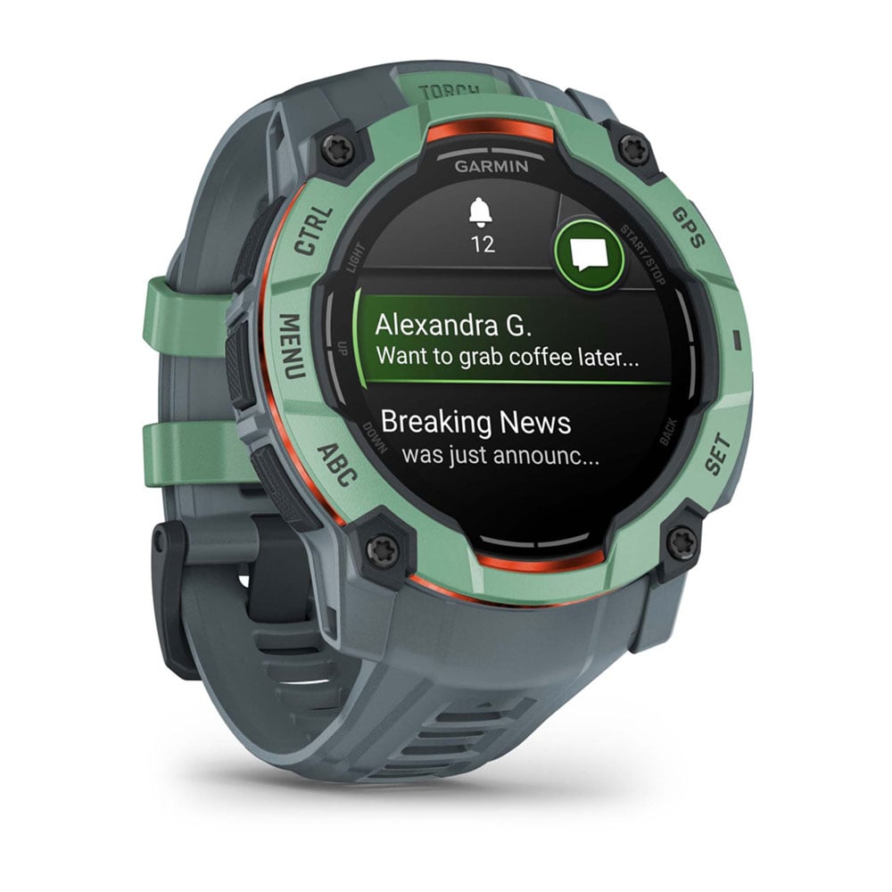 Garmin Instinct 3 50mm AMOLED GPS-Smartwatch twilight/neo tropic