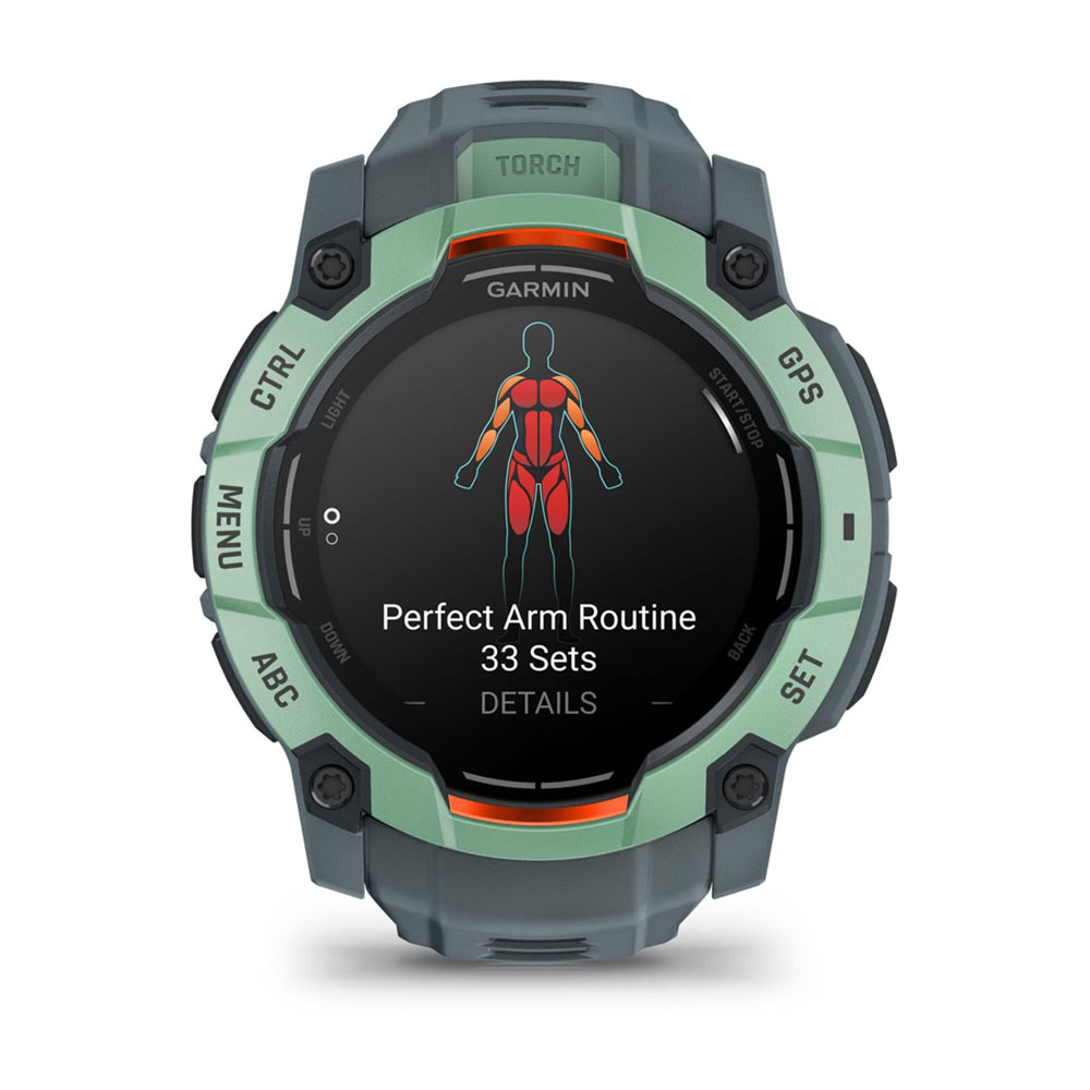 Garmin Instinct 3 50mm AMOLED GPS-Smartwatch twilight/neo tropic (2.Wahl)