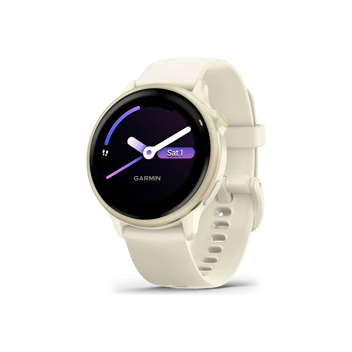 Garmin vívoactive 6 42mm Fitness-Smartwatch bone/lunargold aluminium