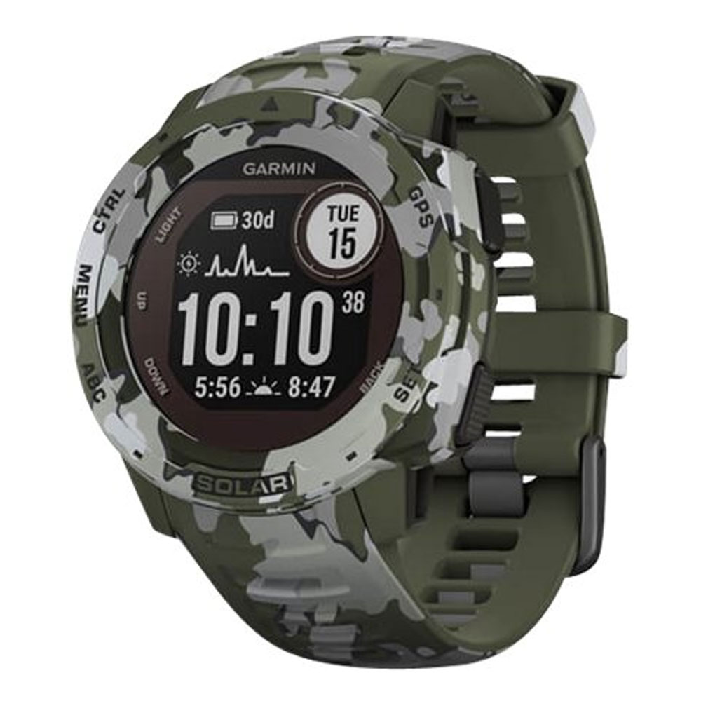 Garmin Instinct Solar Military Camo GPS-Smartwatch camo grün (2.Wahl)