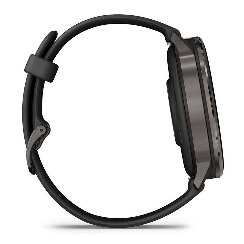 Garmin Venu 4 (45mm) Fitness-Smartwatch mit Silikon-Armband (22mm) schwarz/schiefergrau (2.Wahl)