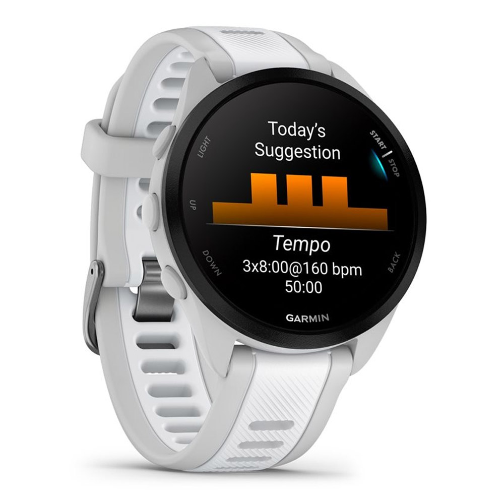 Garmin Forerunner 165 Sportuhr dunstgrau/steinweiss