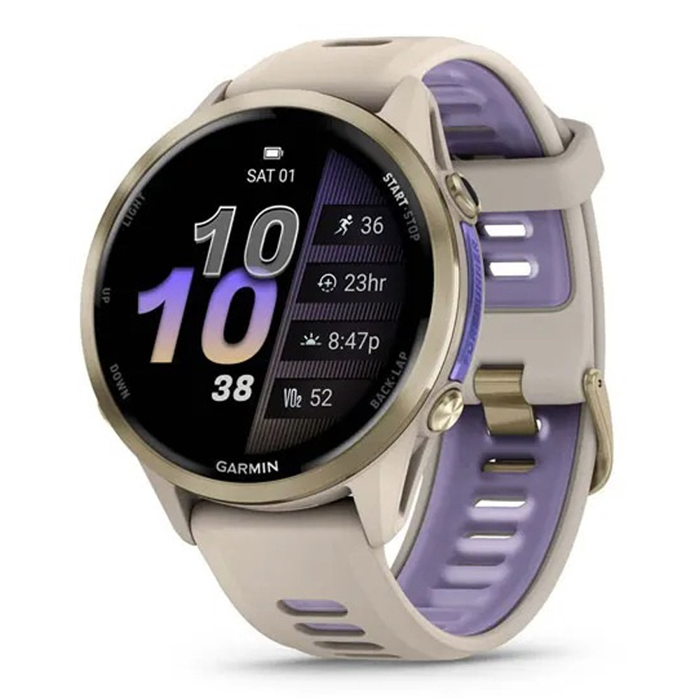 Garmin Forerunner 970 Smartwatch french gray/softgold