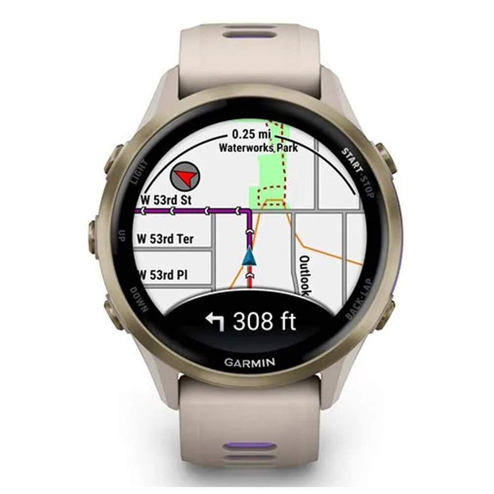 Garmin Forerunner 970 Smartwatch french gray/softgold