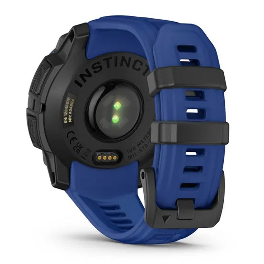 Garmin Instinct 3 AMOLED (45mm) SUPERNOVA Multisport-Smartwatch schwarz/bolt blue