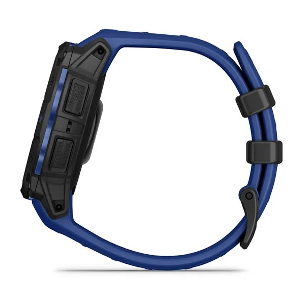 Garmin Instinct 3 AMOLED (45mm) SUPERNOVA Multisport-Smartwatch schwarz/bolt blue