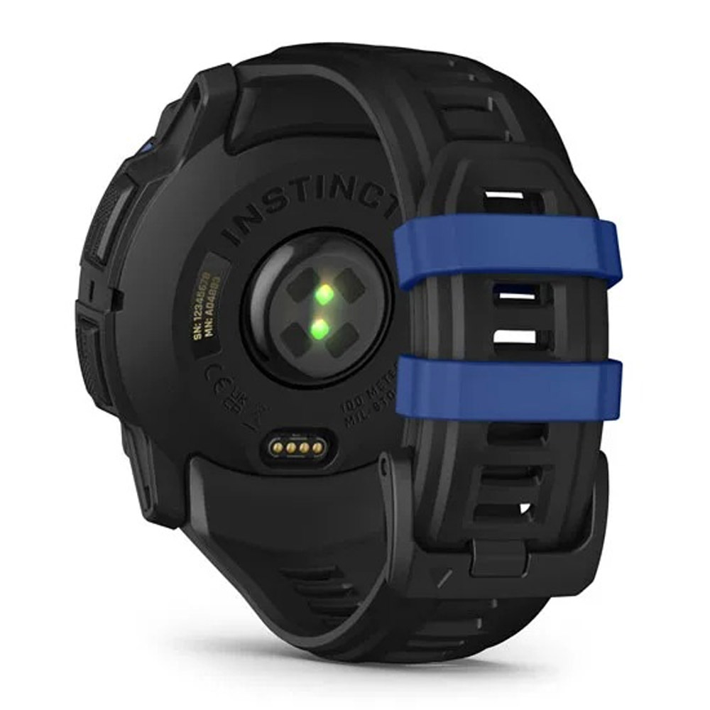 Garmin Instinct 3 AMOLED (50mm) SUPERNOVA Multisport-Smartwatch schwarz/bolt blue