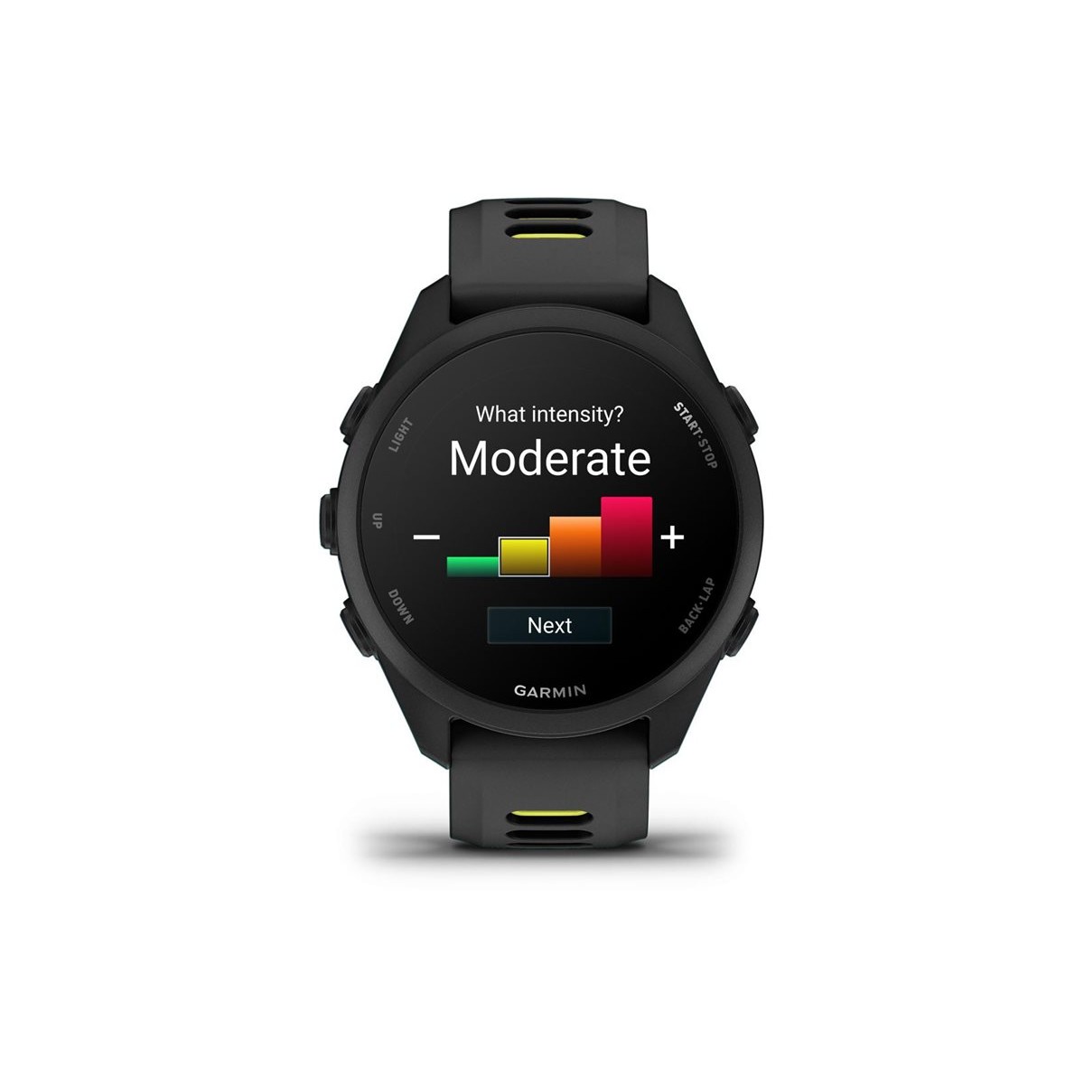 Garmin Forerunner 170 43mm GPS-Smartwatch schwarz/gelb