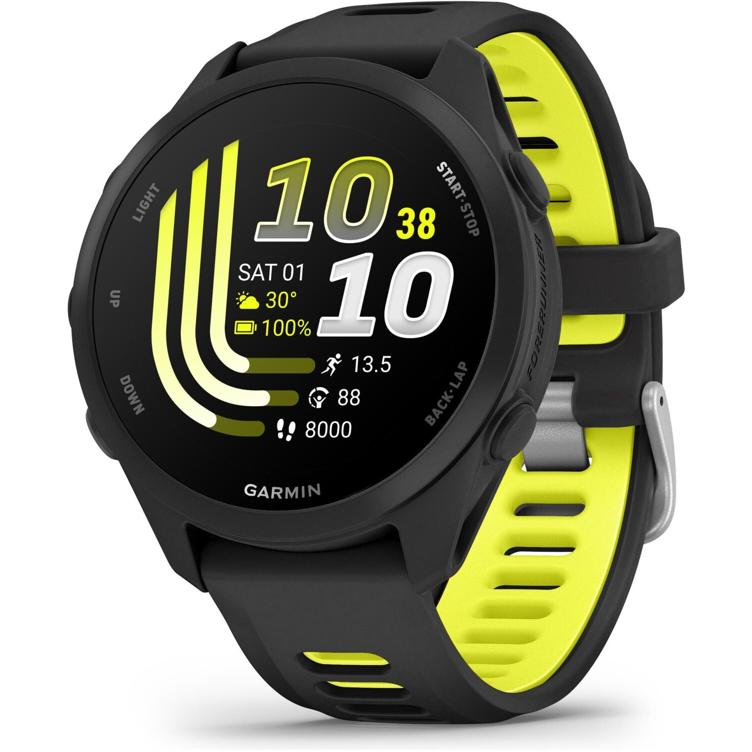 Garmin Forerunner 170 Music GPS-Smartwatch schwarz/gelb