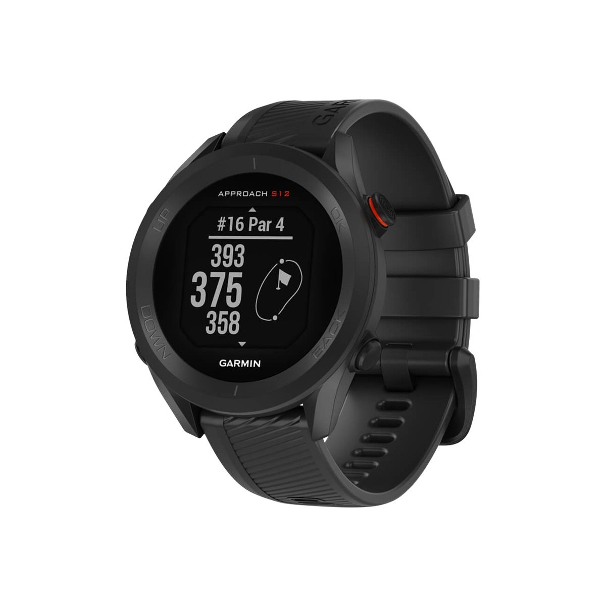 Garmin Approach S12 44mm GPS-Golfuhr schwarz