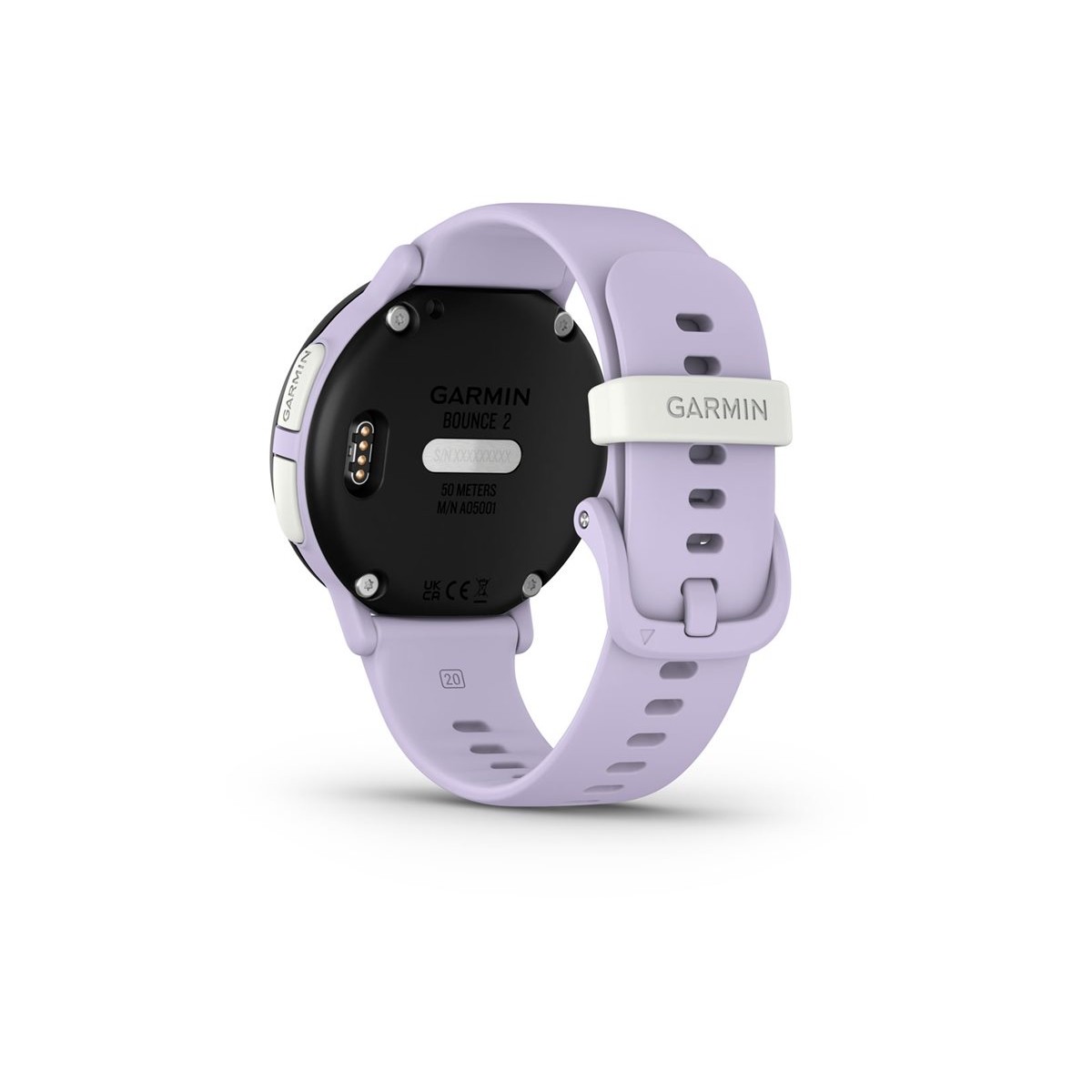 Garmin Bounce 2 43mm GPS-Smartwatch für Kinder light purple