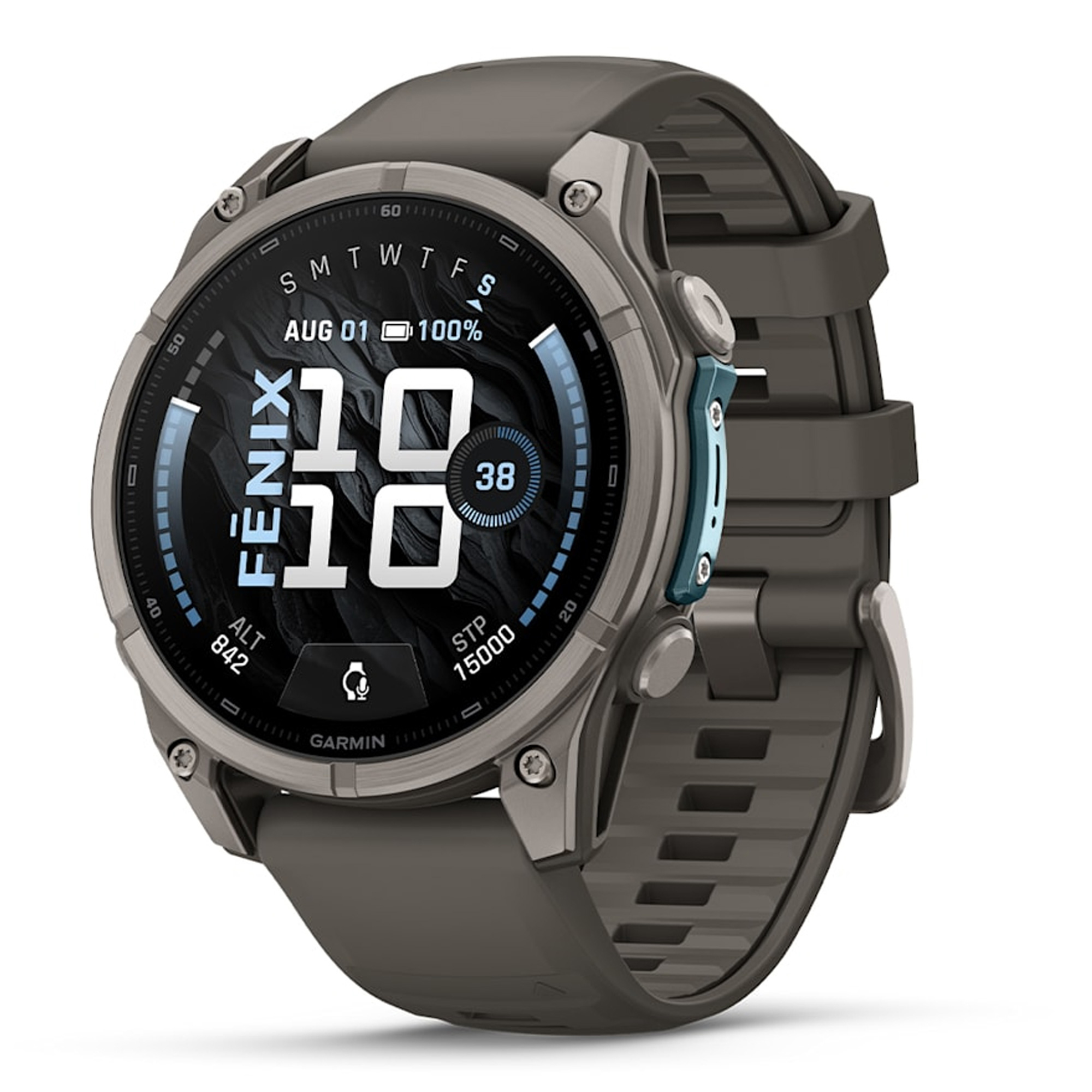Garmin fenix 9 47mm GPS-Multisport-Smartwatch kieselgrau/titan