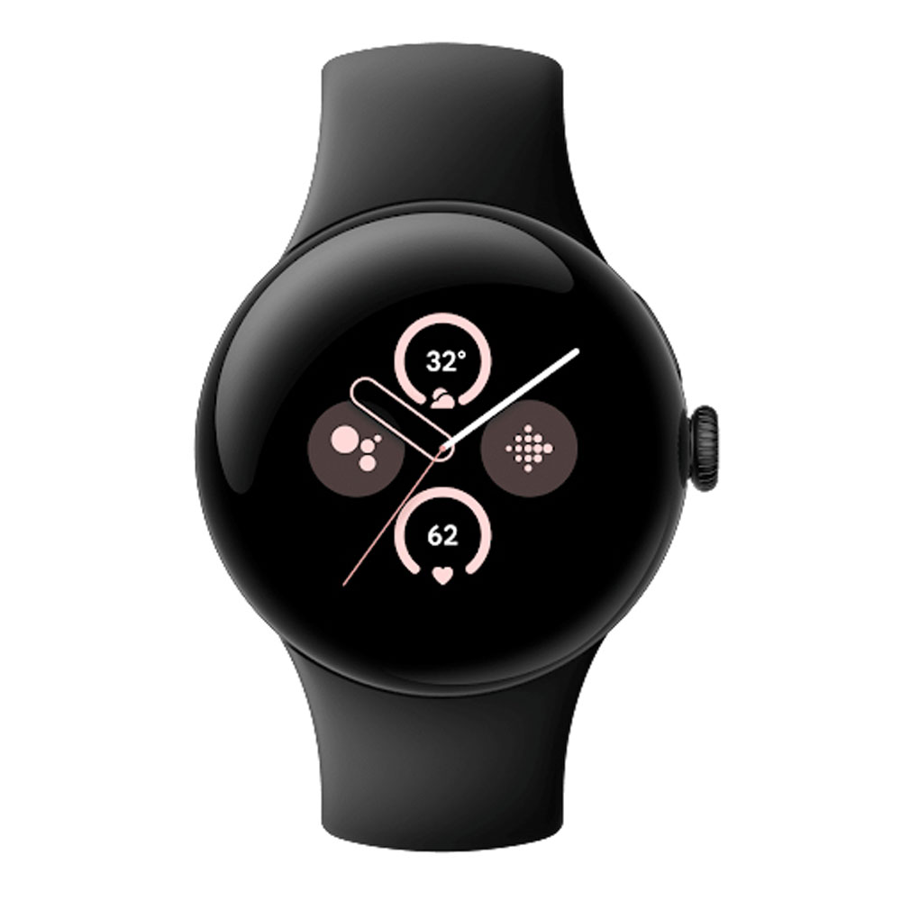 Google Pixel Watch 2 WiFi mit Sportarmband Obsidian matte-black