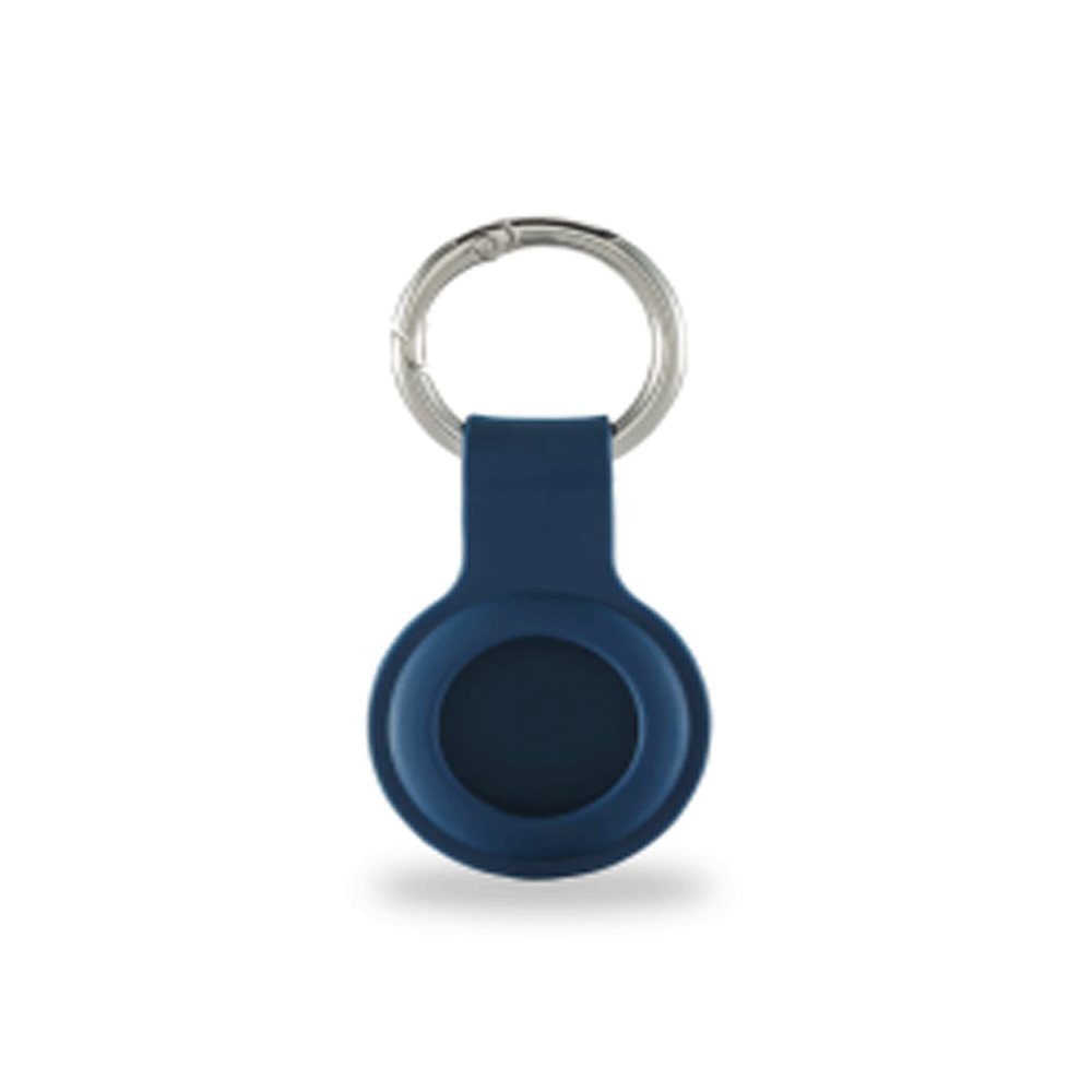 Hama Apple AirTag Schlüsselanhänger Silikon blau