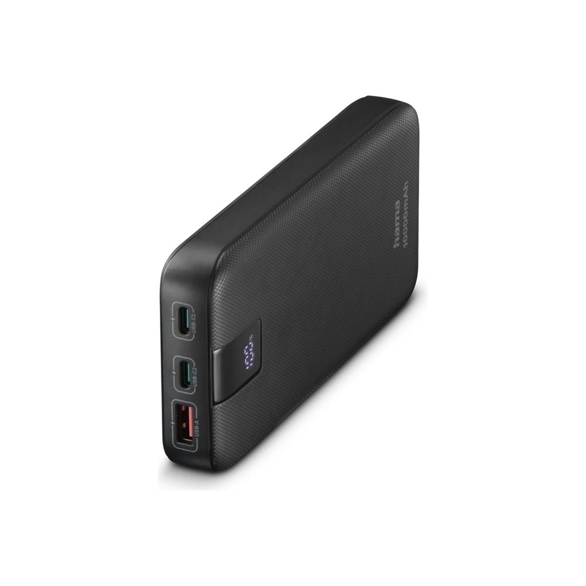Hama Power Pack "PD 10" 10000mAh, Ausgänge: 2x USB-C, USB-A, Schnellladen, Anth.