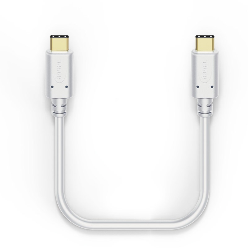 Hama Lade-/Datenkabel, USB Type-C - USB Type-C, 1,5 m, Weiß