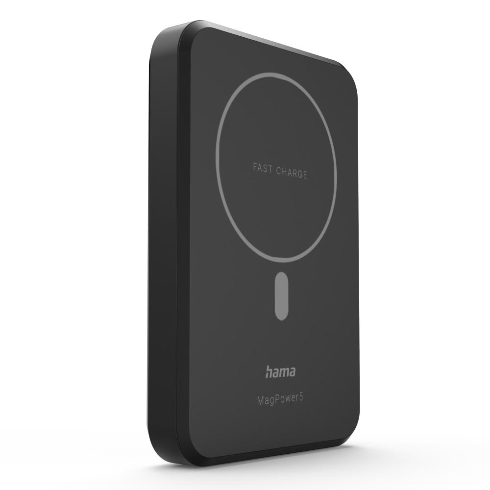 Hama Wireless Power Pack MagPower5 5000mAh induktiv Laden für Apple MagSafe