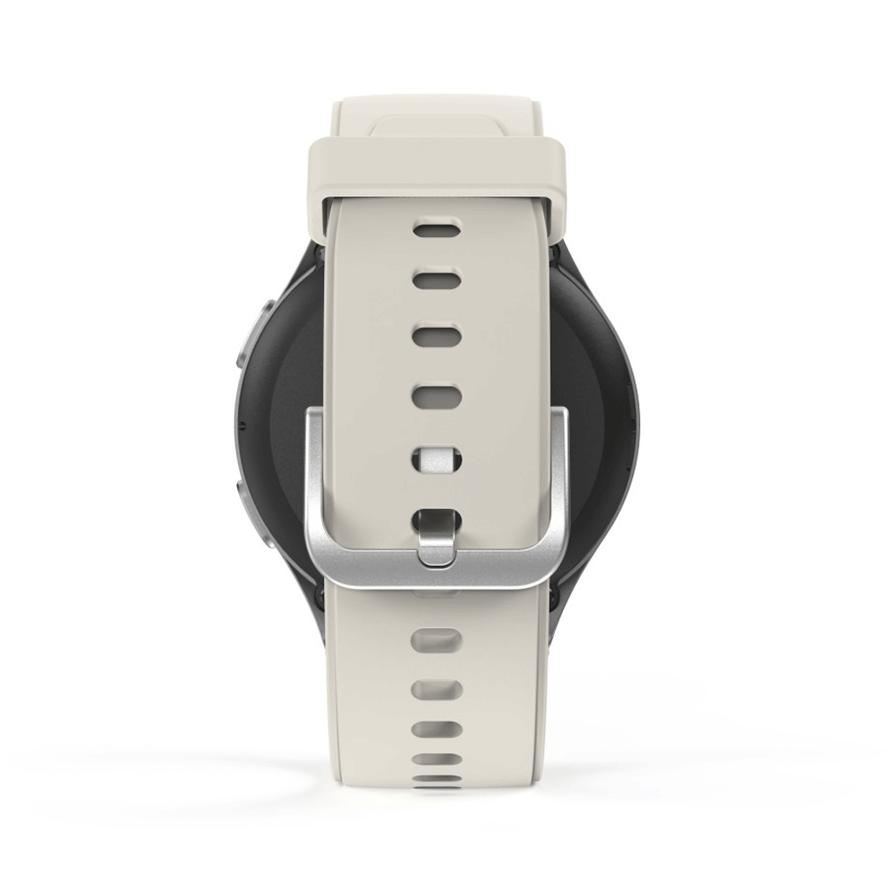 Hama Smartwatch 8900 GPS AMOLED 1.32 Telefonfunktion Alexa rund Silber