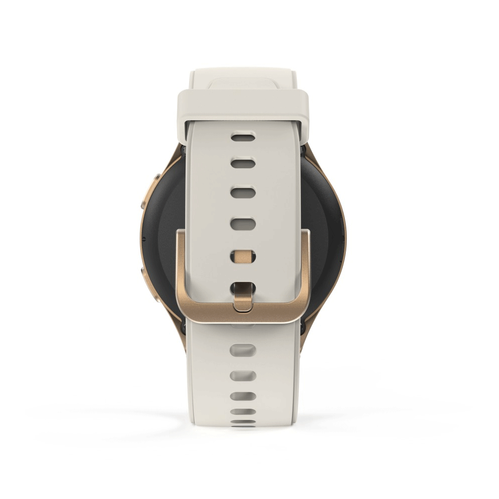 Hama Smartwatch 8900 GPS AMOLED 1.32 Telefonfunktion Alexa rund Gold