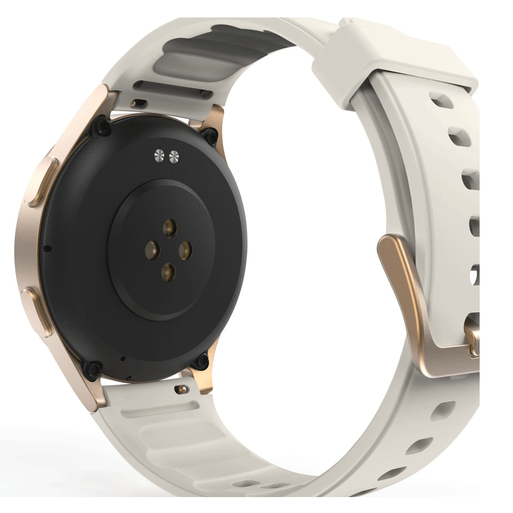 Hama Smartwatch 8900 GPS AMOLED 1.32 Telefonfunktion Alexa rund Gold