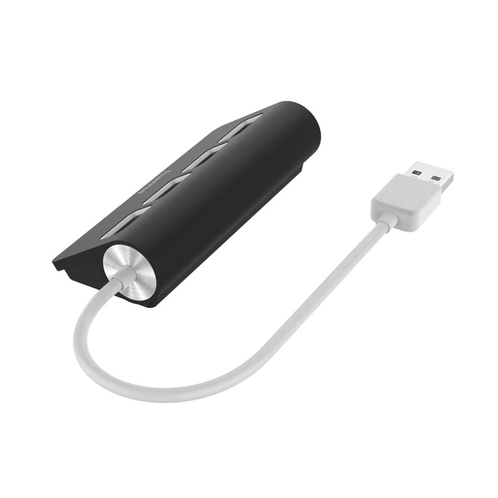 Hama USB-Hub, 4 Ports, USB 2.0, 480 Mbit/s, Schwarz