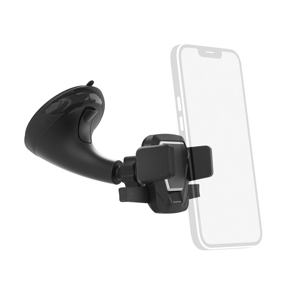 Hama Auto-Handyhalterung "Easy Snap" mit Saugnapf, 360 Grad drehbar, universal