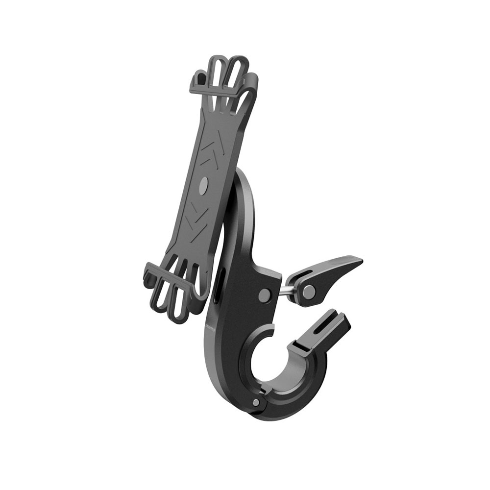 Hama Handyhalterung für E-Bike, schnelle Anbringung, Silikon, drehbar, universal