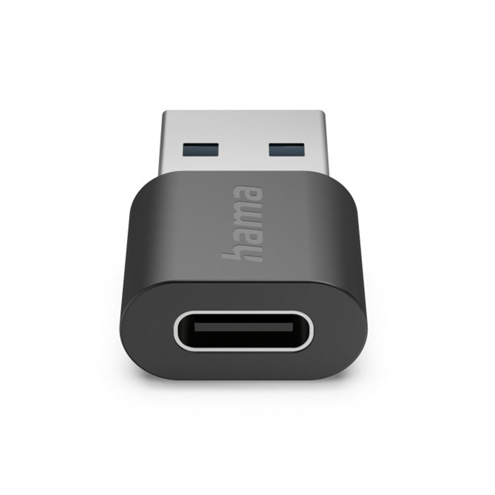 Hama USB-Adapter, USB-A-Stecker - USB-C-Buchse, USB 3.2 Gen2, 10 Gbit/s