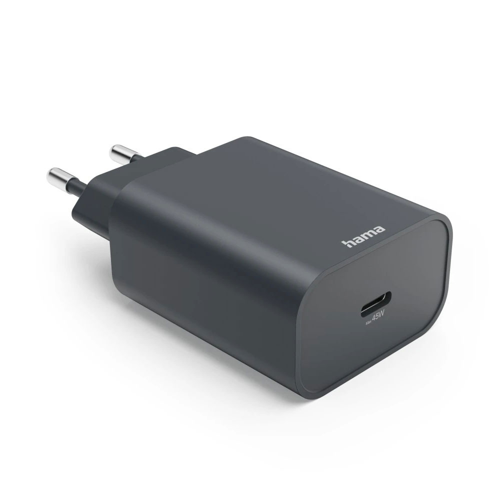 Hama Schnellladegerät USB-C PD 45 W Anthrazit