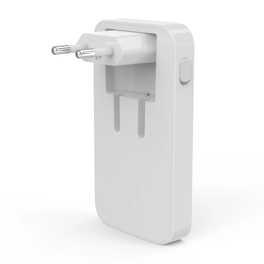 Hama Schnellladegerät, 2x USB-C, 1x USB-A, flaches Mini-Ladegerät, PD, 65 Watt, weiss