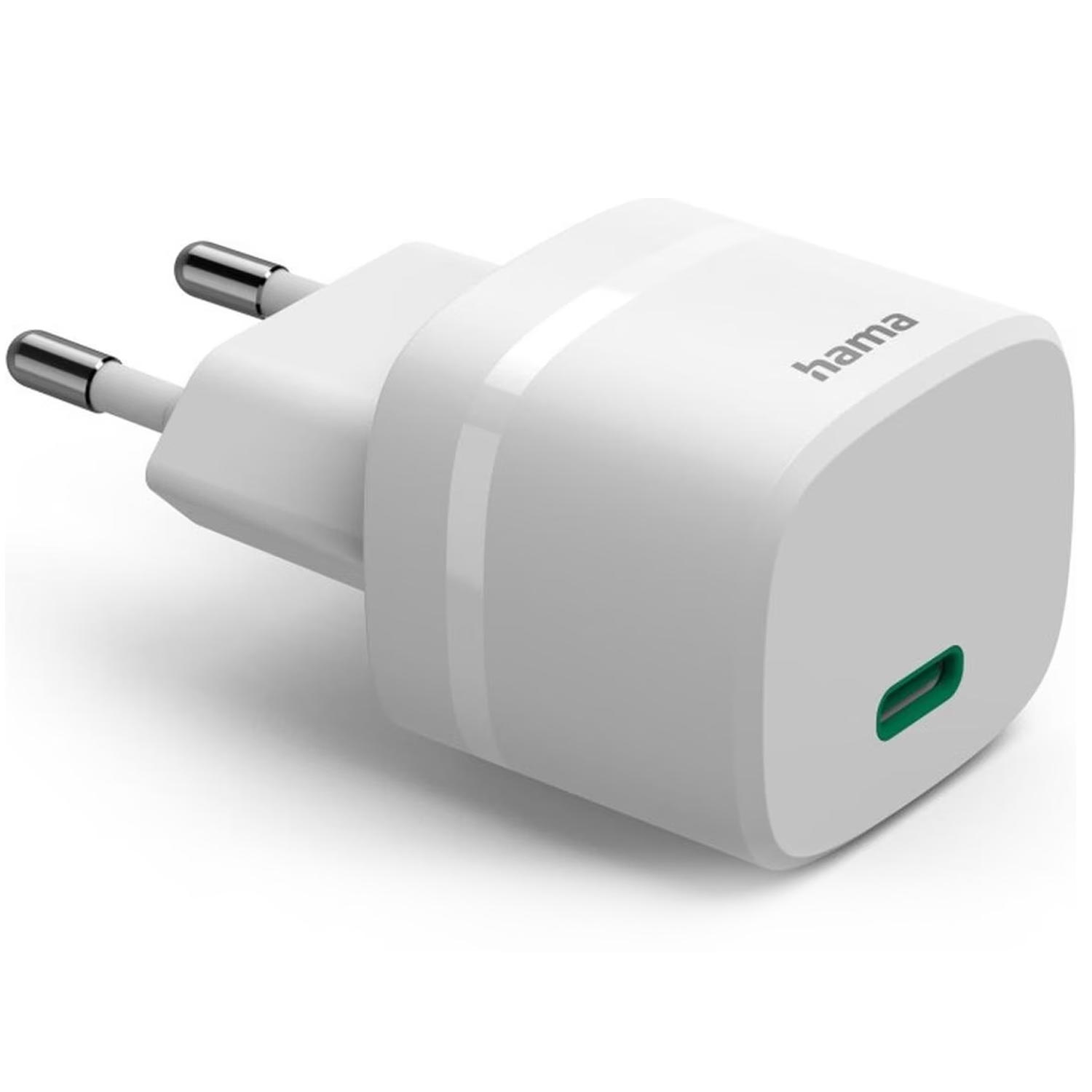 Hama Schnellladegerät, GaN, USB-C, PD/Qualcomm®, Zero Standby, 30 W, Weiß