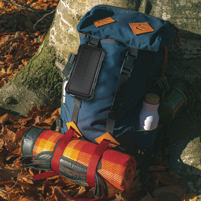 LogiLink Solar-Powerbank 24.000 mAh schwarz