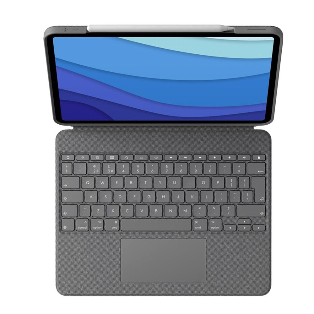 Logitech Combo Touch iPad Pro 11 Zoll (M4) (2024) Tastatur-Case graphit