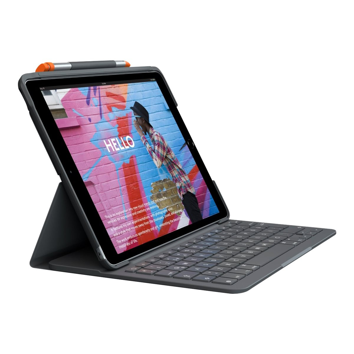 Logitech Slim Folio für iPad 7th graphit