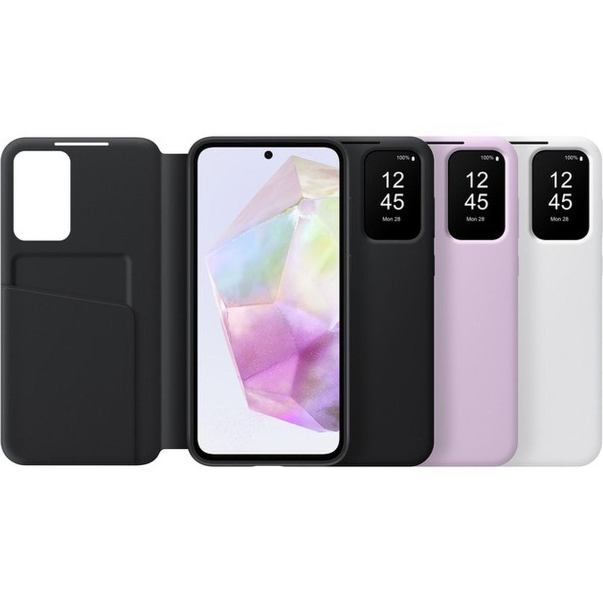 Samsung Smart View Wallet Smartphone Case EF-ZA356 für das Galaxy A35 5G lavender