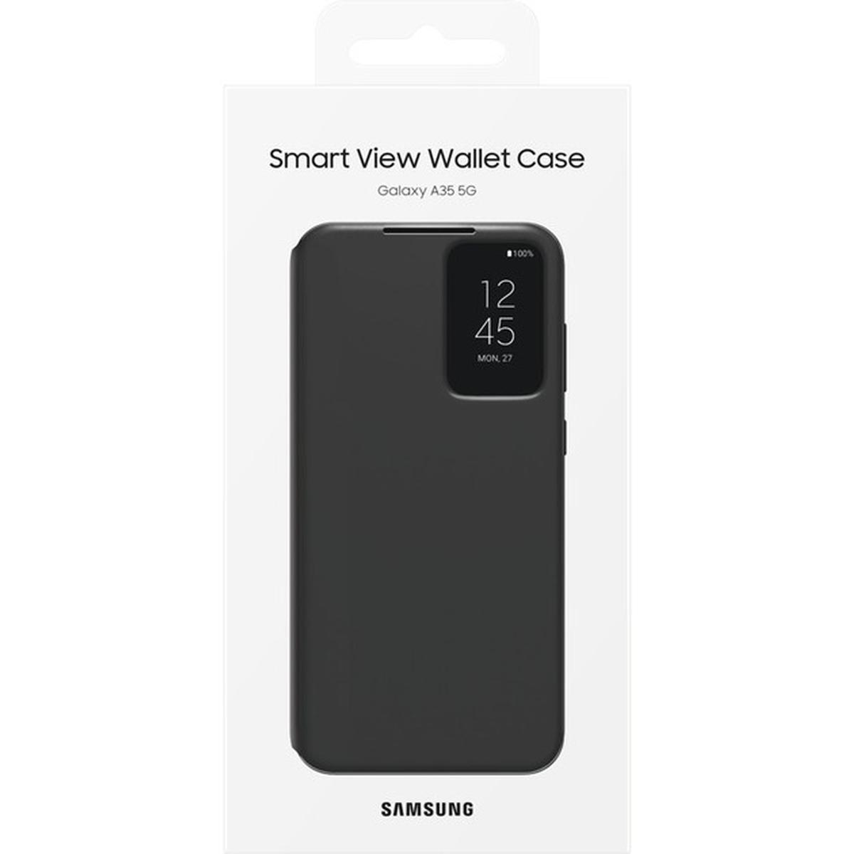 Samsung Smart View Wallet Smartphone Case EF-ZA356 für das Galaxy A35 5G schwarz
