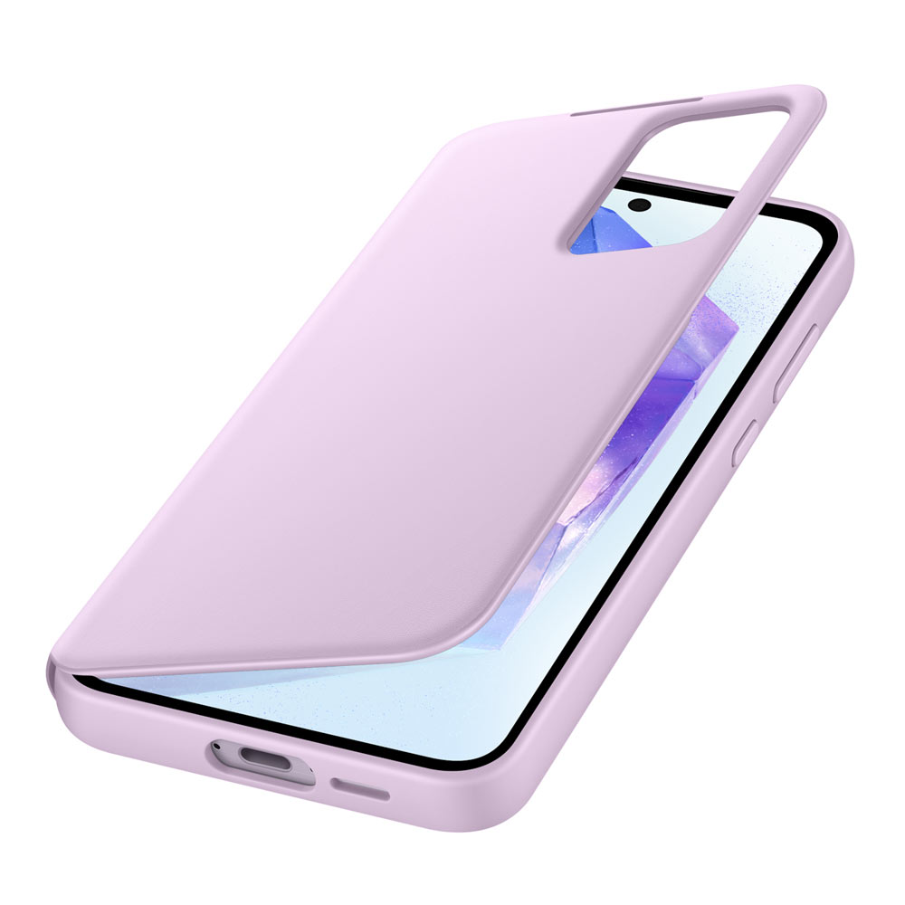 Samsung Smart View Wallet Smartphone Case EF-ZA556 für das Galaxy A55 5G lavender