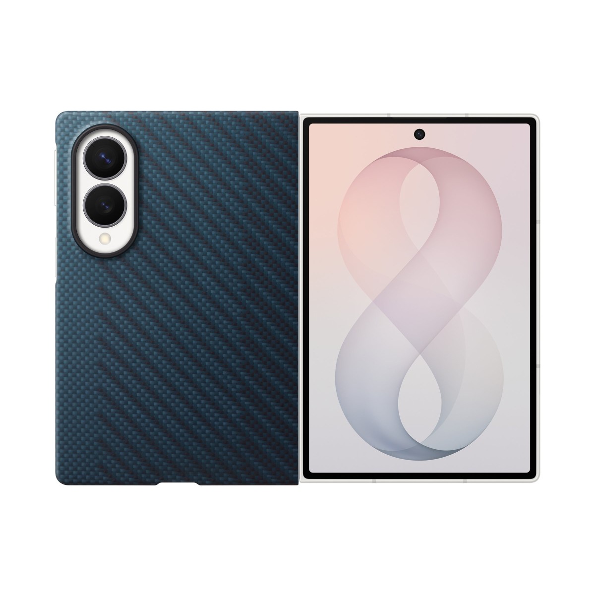 Samsung Carbon Magnet EF-KF971 Handyhülle für Galaxy Z Fold8 blau