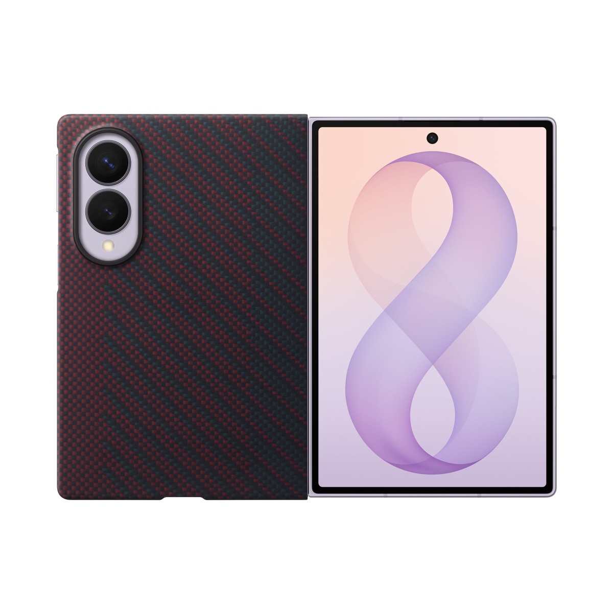 Samsung Carbon Magnet EF-KF971 Handyhülle für Galaxy Z Fold8 violett