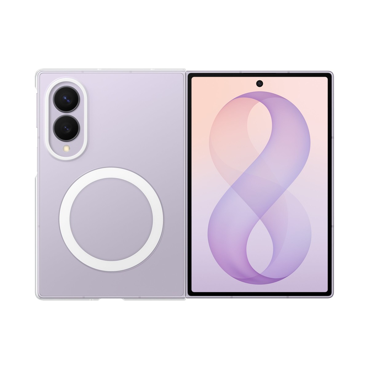 Samsung Clear Magnet Case EF-CF971 Handyhülle für Samsung Galaxy Z Fold8 transparent