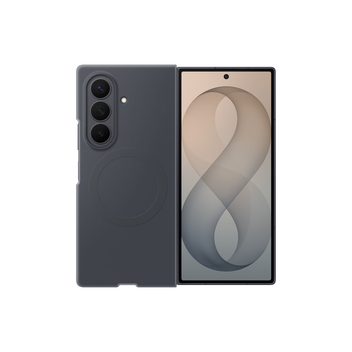 Samsung Silicone Magnet Case EF-EF976 Handyhülle für Samsung Galaxy Z Fold8 Ultra graphite