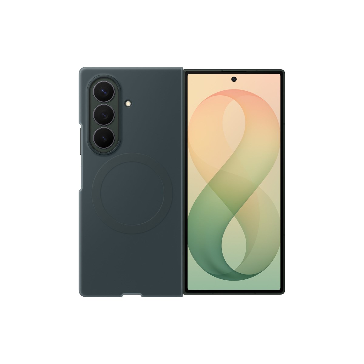 Samsung Silicone Magnet Case EF-EF976 Handyhülle für Samsung Galaxy Z Fold8 Ultra green