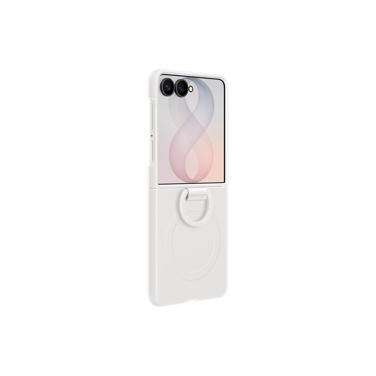 Samsung Silicone Ring Magnet Case EF-EF776 Handyhülle für Samsung Galaxy Z Flip8 cream